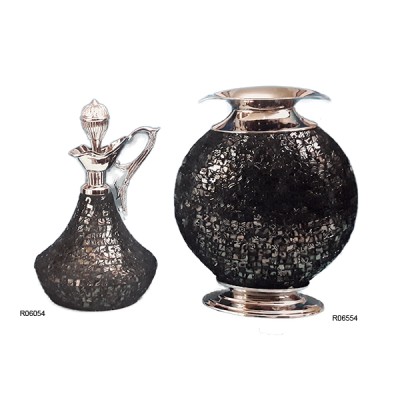 Μποτίλια-Βάζο γυάλινο διακοσμητικό