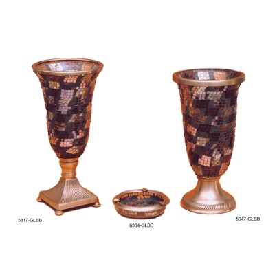 Βάζα-σταχτοδοχείο γυάλινα διακοσμητικά