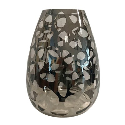 Βάζο διάφανο γυάλινο διακοσμητικό