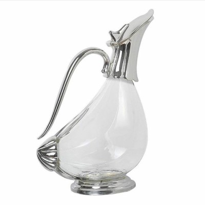 Καράφα Γυάλινη Επάργυρη