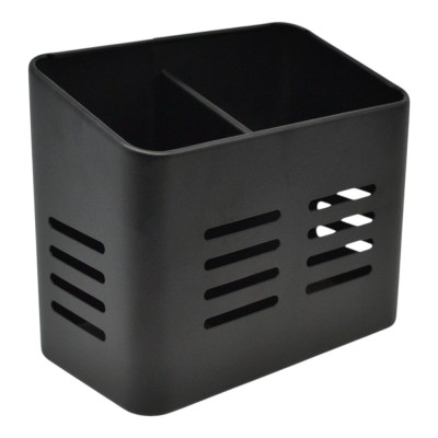 ΚΟΥΤΑΛΟΘΗΚΗ ΜΕΤΑΛΛΙΚΗ ΔΙΠΛΗ ΣΕ ΜΑΥΡΟ ΜΑΤ ΧΡΩΜΑ 16x9x13εκ. ANKOR