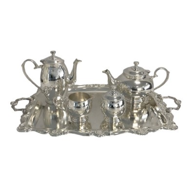 Σετ Τσαγιού Επάργυρο Με Δίσκο