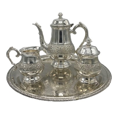Σετ Τσαγιού Επάργυρο Με Δίσκο