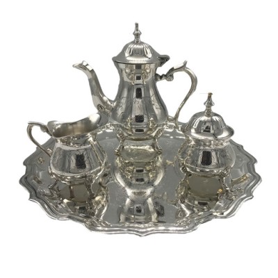 Σετ Τσαγιού Επάργυρο Με Δίσκο