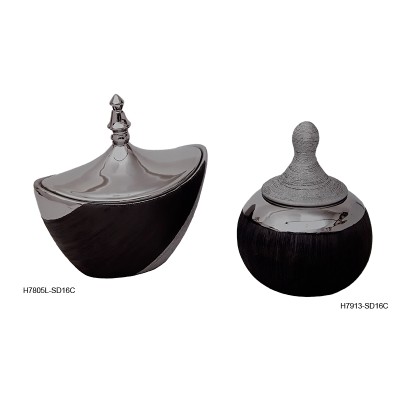 Φοντανιέρα κεραμική διακοσμητική οβάλ-στρογγυλή