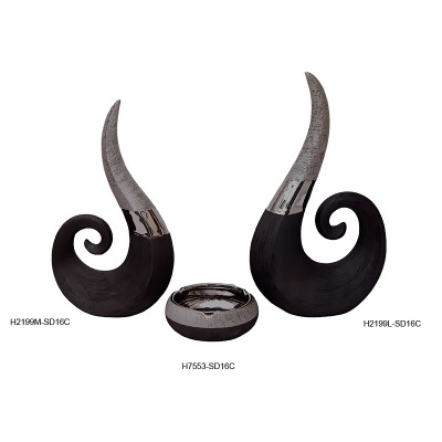 Κεραμικό Διακοσμητικό Φλόγα-Τασάκι Στρογγυλό Κεραμικό