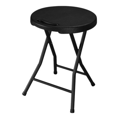 ΣΚΑΜΠΟ ΠΛΑΣΤΙΚΟ ΜΑΥΡΟ ΜΕ ΟΨΗ ΞΥΛΟΥ ΚΑΙ ΑΝΑΔΙΠΛΟΥΜΕΝΑ ΜΕΤΑΛΛΙΚΑ ΠΟΔΙΑ 33x33x45εκ.ANKOR