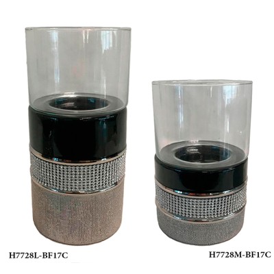 Κηροπήγιο κεραμικό με γυαλί