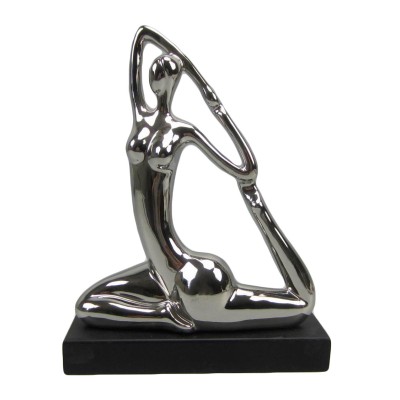 Χορεύτρια κεραμικό διακοσμητικό ασημί