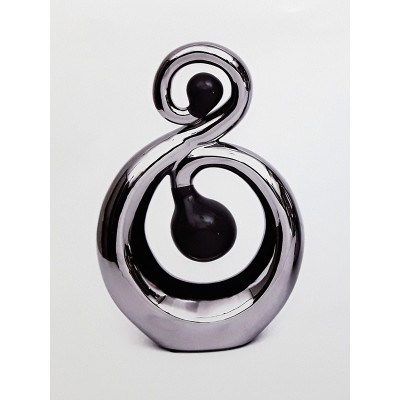 Κεραμικό διακοσμητικό ασημί