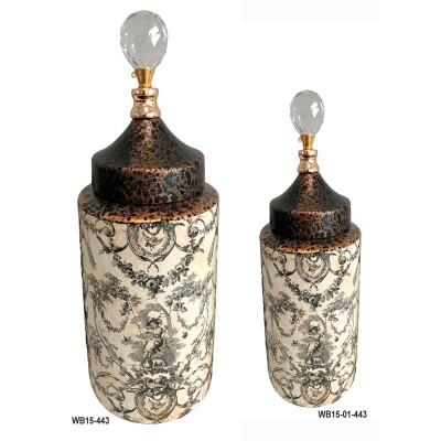 Βάζο Κεραμικό Με Καπάκι