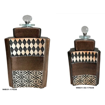 Βάζο Κεραμικό Με Καπάκι