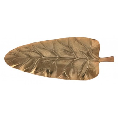 Πιατέλα μεταλλική διακοσμητική φύλλο