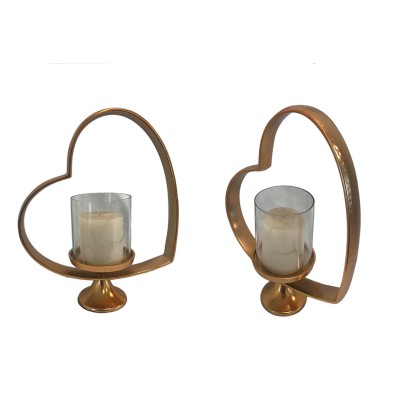 Κηροπήγιο Καρδιά Μεταλλικό Διακοσμητικό Σφυρήλατο