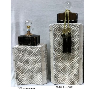 Βάζο Κεραμικό Με Καπάκι