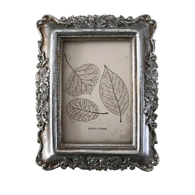 Κορνίζα Polyresin Ασημί Vintage 20143005-8 20×25εκ.