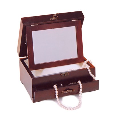 Μπιζουτιέρα Ξύλινη Με Συρτάρι Και Καθρέπτη WB4639A1