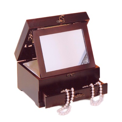 Μπιζουτιέρα Ξύλινη Με Συρτάρι Και Καθρέπτη WB4628A1