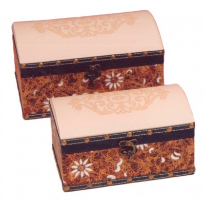 Σετ μπιζουτιέρες 2τεμ. ξύλινες HY01130