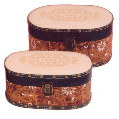 Σετ Μπιζουτιέρες 2τεμ. Ξύλινες HY01122