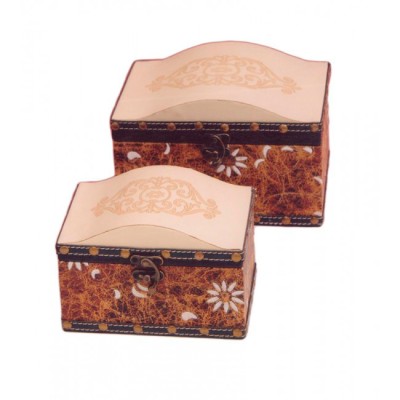 Σετ Μπιζουτιέρες 2τεμ. Ξύλινες HY01264