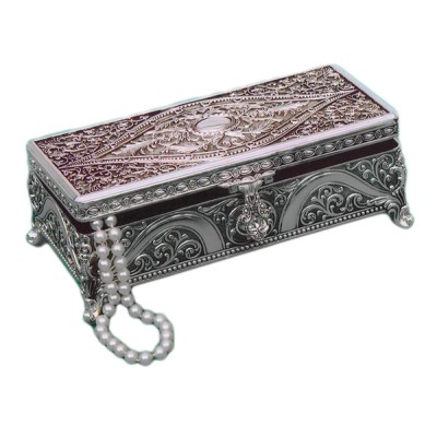 Μπιζουτιέρα επάργυρη ορθογώνια 104HQ16057