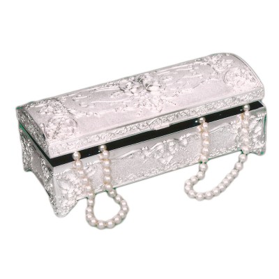 Μπιζουτιέρα επάργυρη ορθογώνια 11048DL