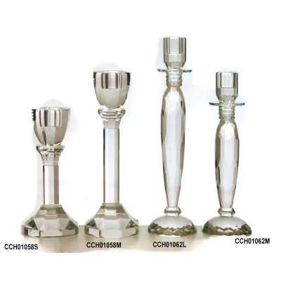 Κηροπήγιο γυάλινο σκαλιστό