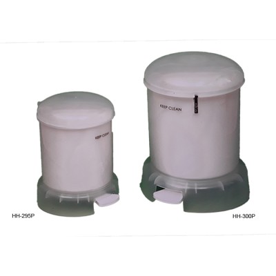 Κάδος απορριμάτων πλαστικό λευκό