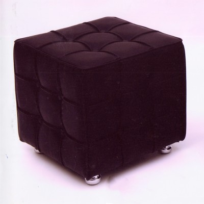 Σκαμπό Από Δερματίνη μαύρο