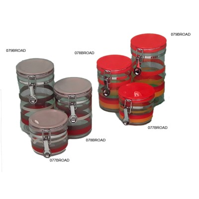 Bάζα αποθήκευσης καφέ-ζάχαρη 3τεμ