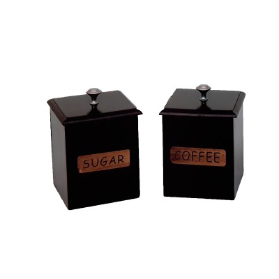 Βάζα Για Καφέ-Ζάχαρη Ξύλινα