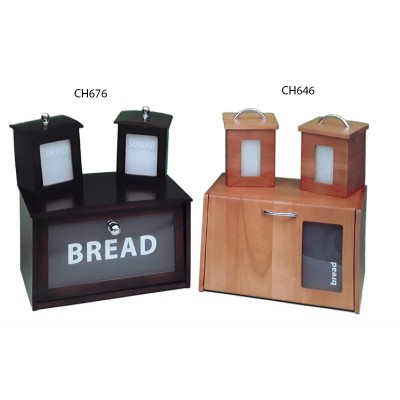 Βάζα Για Καφέ-Ζάχαρη Ξύλινα CH646-CH676