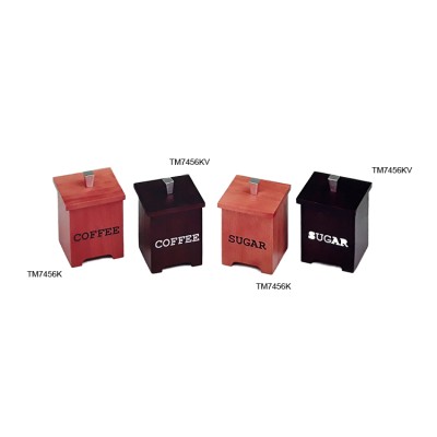 Βάζα Για Καφέ-Ζάχαρη Ξύλινα