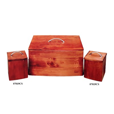 Βάζα Για Καφέ-Ζάχαρη Ξύλινα 07019CS