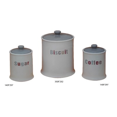 Βάζα Κεραμικά Για Καφέ-Ζάχαρη-Mπισκοτιέρα