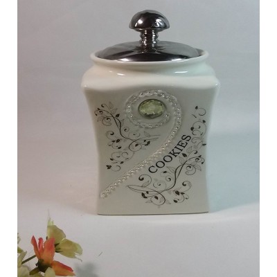 Μπισκοτιερα Κεραμική Διακοσμημένη