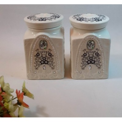 Κεραμικά Βάζα Για Καφέ-Ζάχαρη 2τεμ. HC311202-5.5