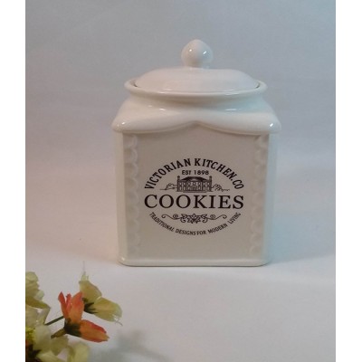 Μπισκοτιερα Κεραμική Διακοσμημένη