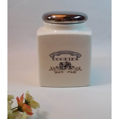 Μπισκοτιερα Κεραμική Διακοσμημένη