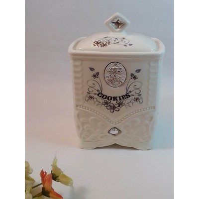 Μπισκοτιερα Κεραμική Διακοσμημένη
