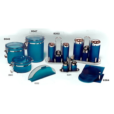 Σετ Λαδόξυδο-Αλατοπίπερο-Θήκη Μπαχαρικών Plexiglass