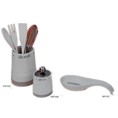 Βάζα Κεραμικά Για Μπαχαρικά-Κουταλοστάτης Κεραμικός