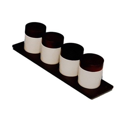 Σετ βαζάκια μπαχαρικών 4 τεμαχίων