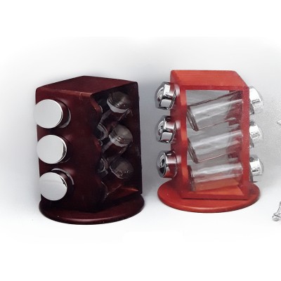 Θήκη Για Μπαχαρικά Με Περιστρεφόμενη Βάση 6τεμ.