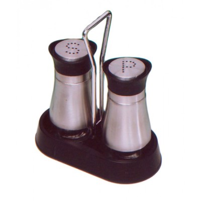 Αλατοπίπερο γυάλινο με ανοξείδωτο κέλυφος