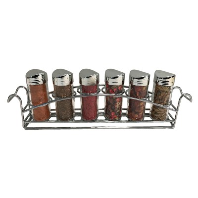 Σετ μπαχαρικών 6τεμ. με μεταλλική βάση