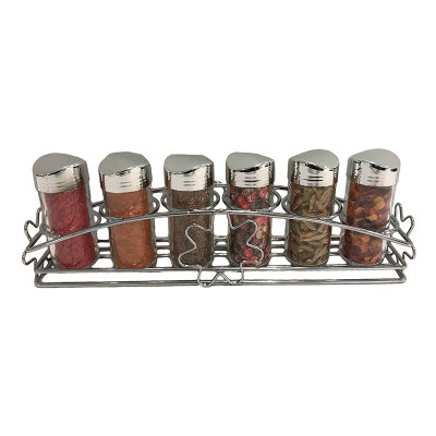Σετ Μπαχαρικών 6τεμ. Με Μεταλλική Βάση