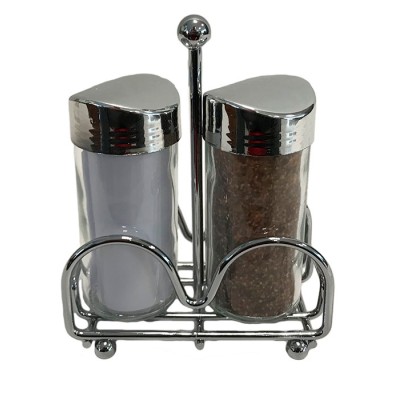 Σετ αλατοπίπερο με μεταλλική βάση
