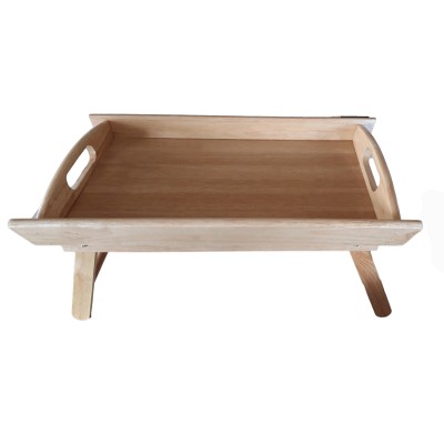 Δίσκος ξύλινος με πτυσσόμενα πόδια